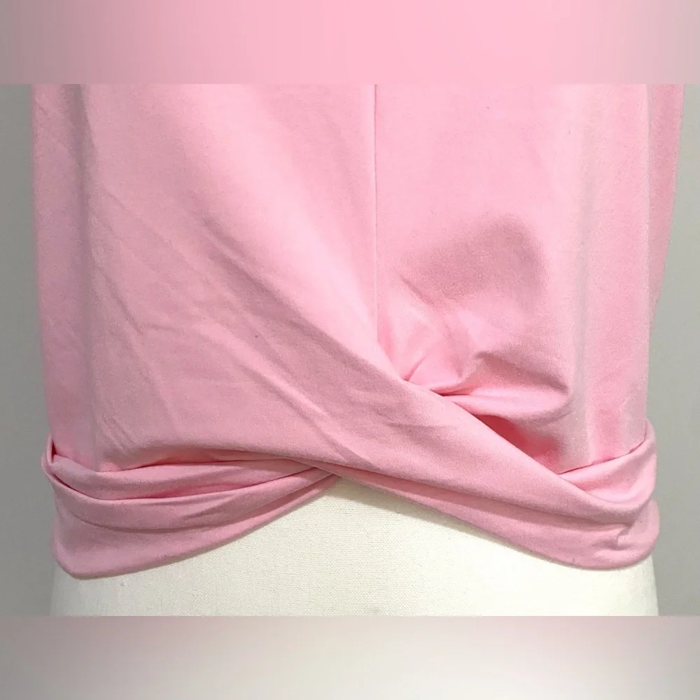 Recreation Womens L Solid Petal Pink Sleeveless Top Activewear Sporty Streetwear - Picture 3 of 16